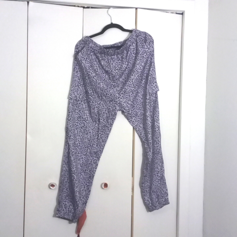 Leopard print pants